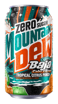 12 Cans Zero Sugar Dew Tropical Citrus Punch