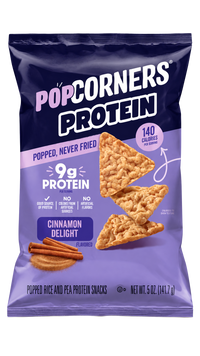 2 Large Bags PopCorners Protein Cinnamon Delight