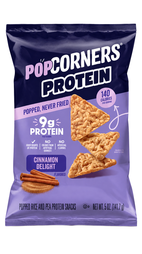2 Large Bags PopCorners Protein Cinnamon Delight