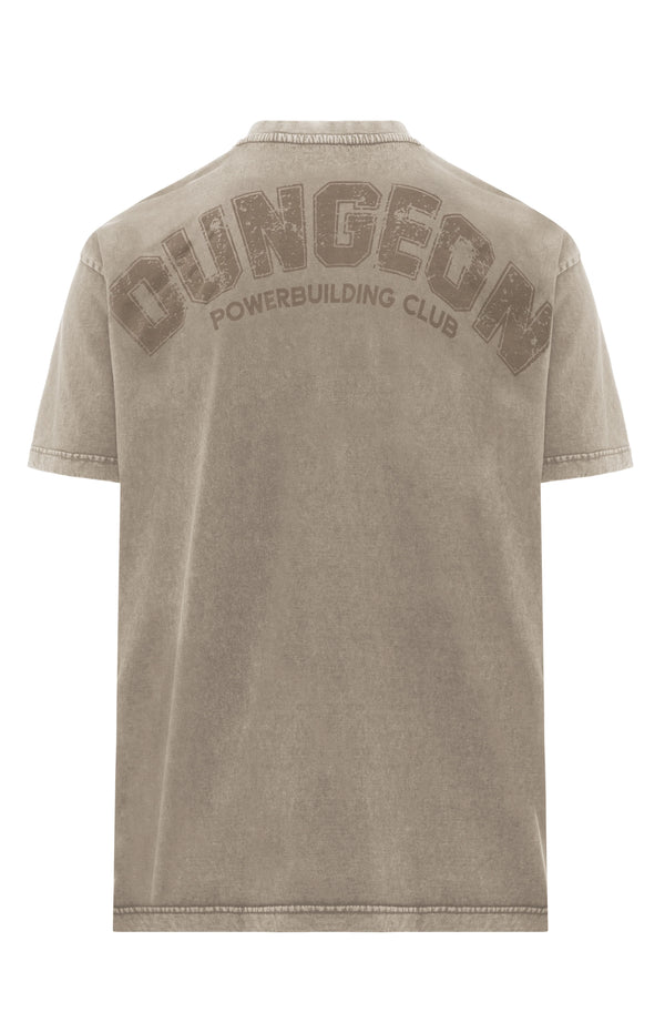 Acid Dungeon Oversized Tee - Beige
